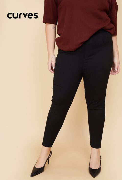 Women Solid Jeggings