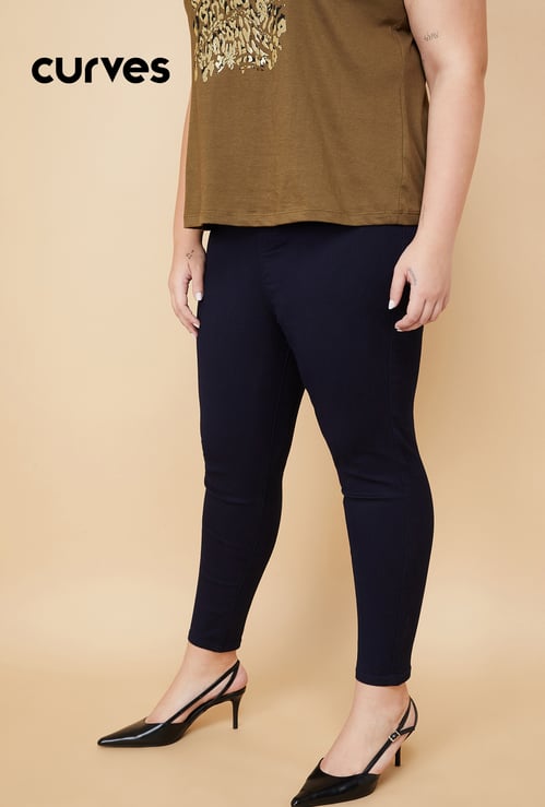 Women Solid Jeggings