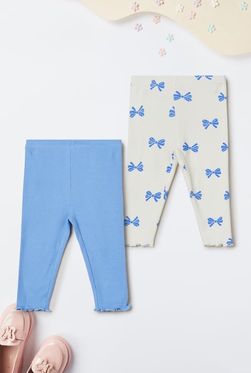 Girls Assorted Leggings - Pack of 2