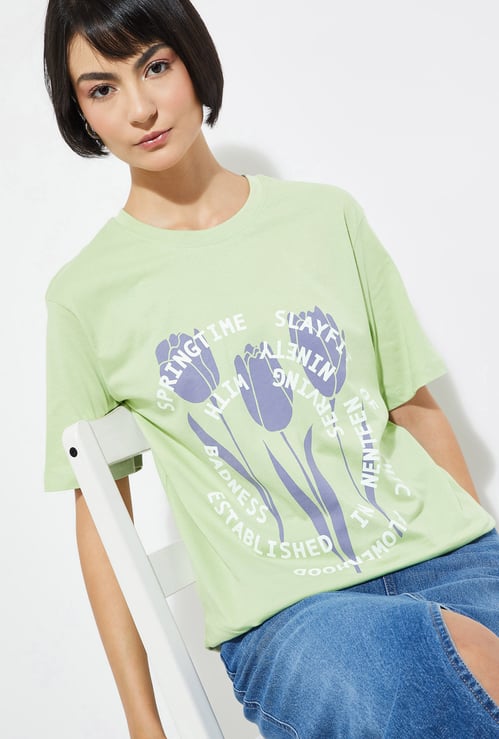 ALAYA F x URB_N Printed Relaxed Fit T-shirt