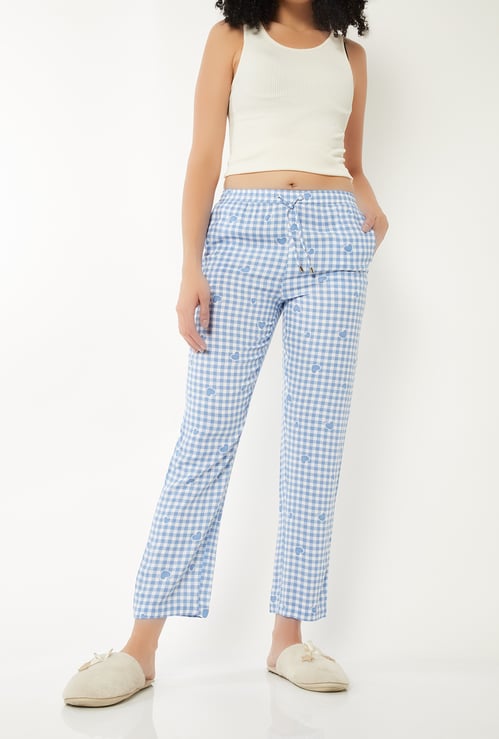 Women Checked Pyjamas
