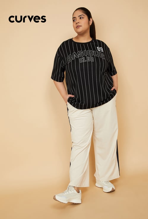Women Striped Oversized T-shirt