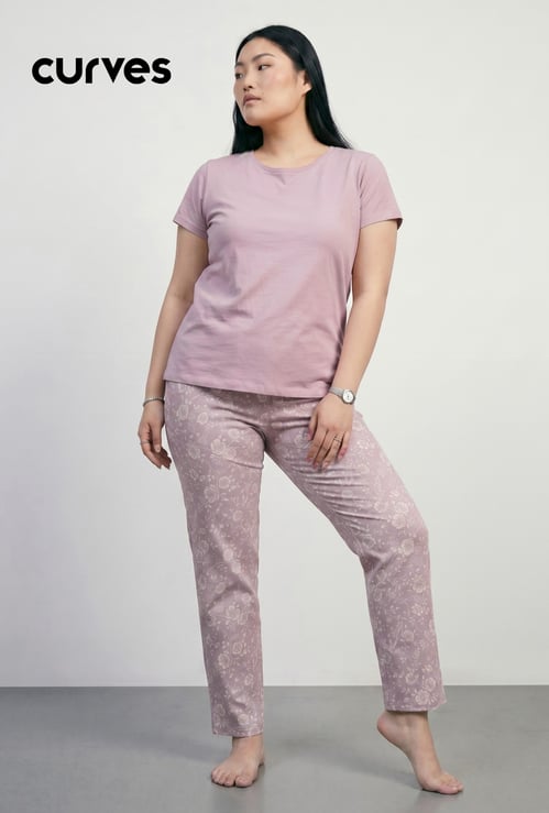 Women Floral Print PJ Set
