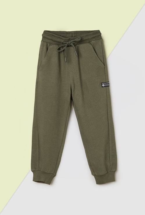 Boys Textured Joggers