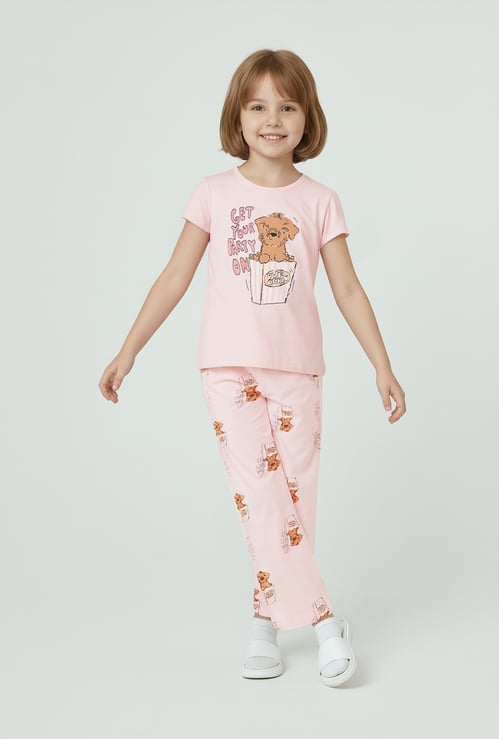 Girls Printed Sleepwear Set