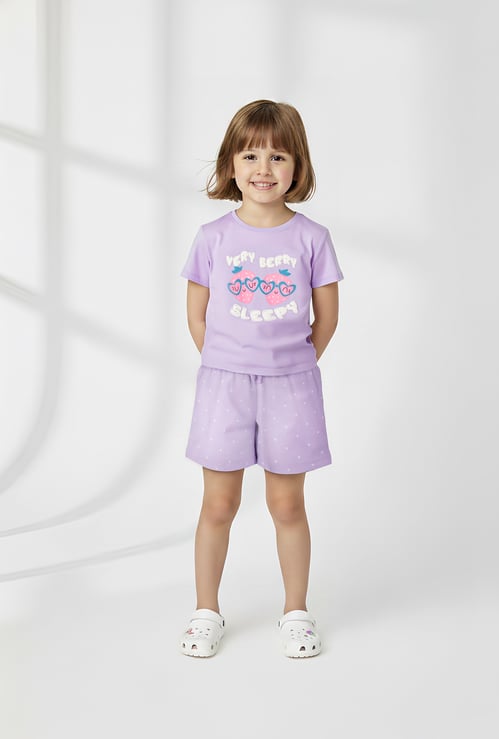 Girls Printed Sleepwear Set