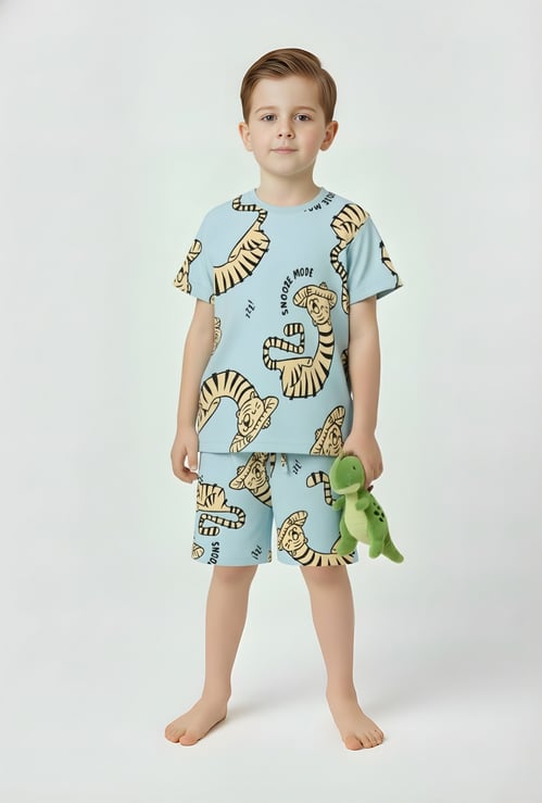 Boys Printed Sleepwear Set