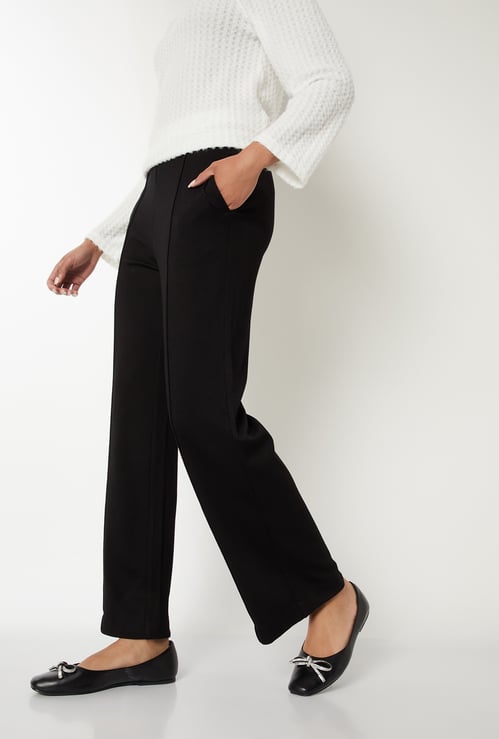 Women Textured Trousers