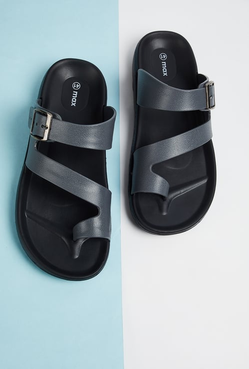 Men Textured One Toe Sandals