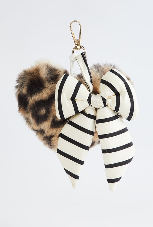 Kids Hanging Fuzzy Toy with a Bow