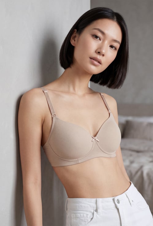 Women Padded Non-Wired T-shirt Bra