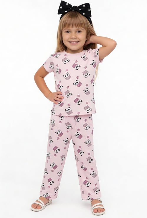 Girls Printed Sleepwear Set