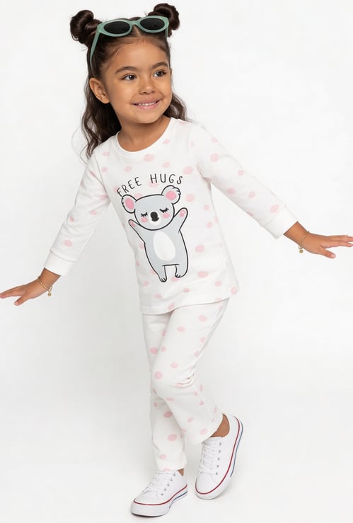 Girls Printed Sleepwear Set