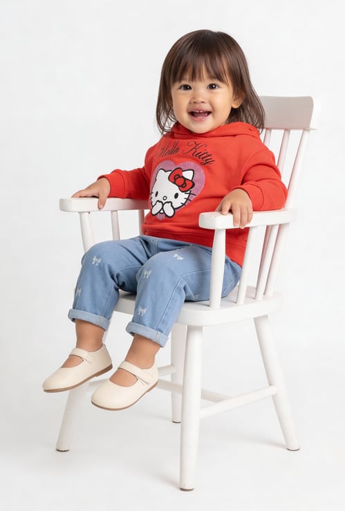 Girls Embroidered Slim Fit Jeans