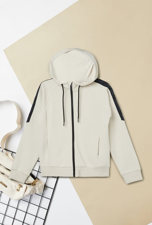 Boys Side Taped Hooded Sweatshirt