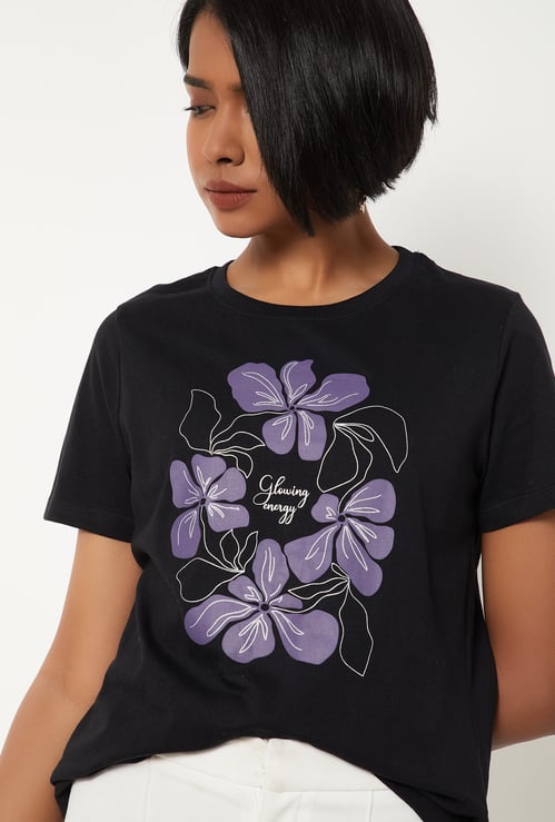Women Floral Print T-shirt