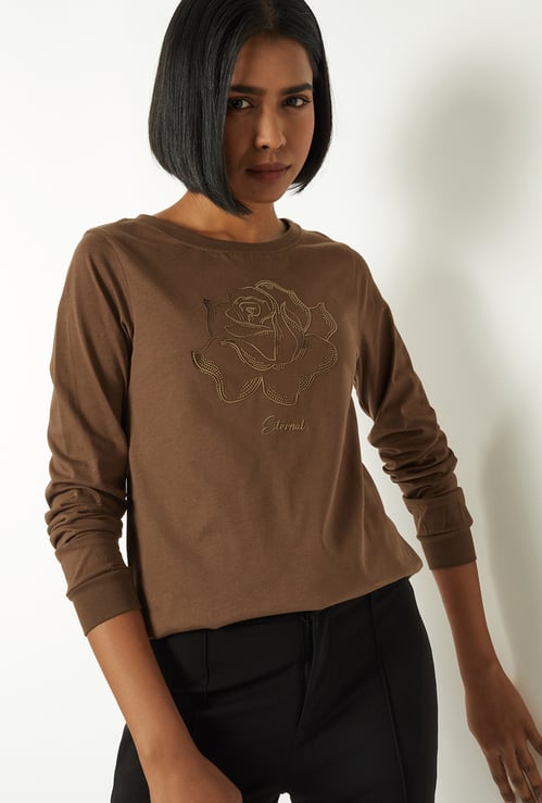 Women Embellished T-shirt