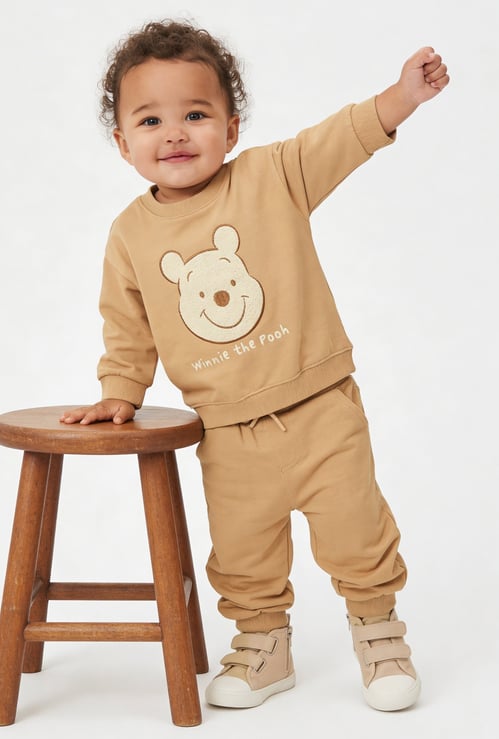 Boys Winnie The Pooh Chennile Joggers Set