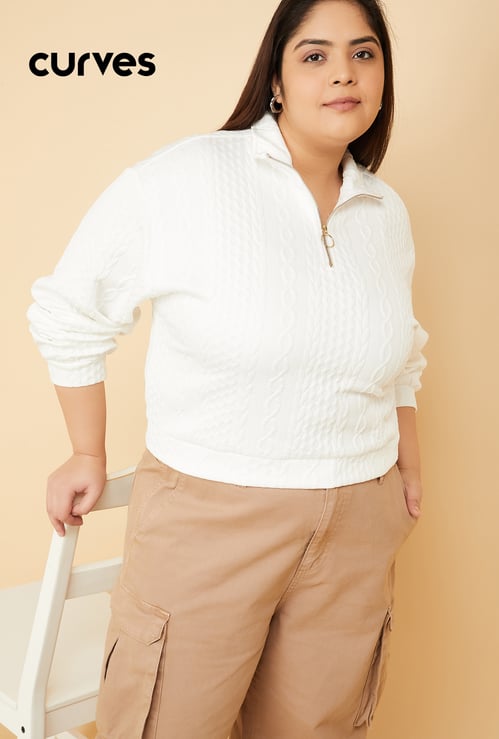 ALAYA F x URB_N Women Knit Sweatshirt