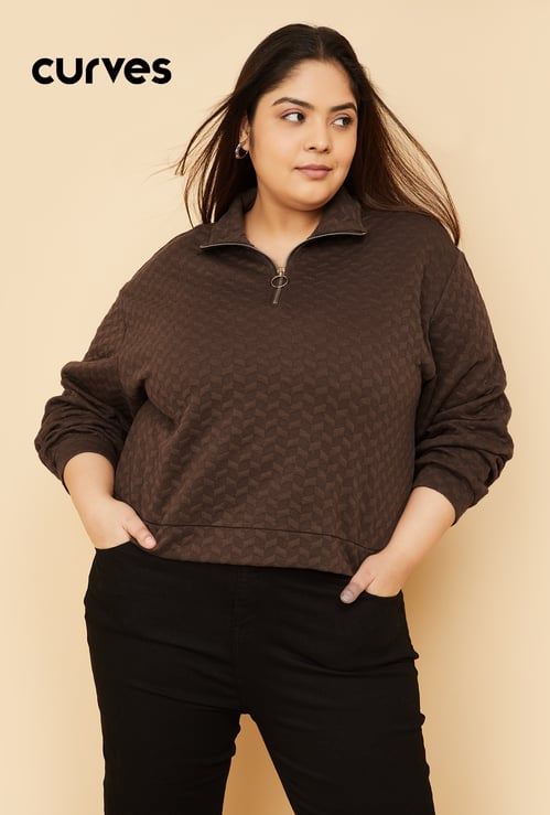 ALAYA F x URB_N Women Patterned Sweatshirt