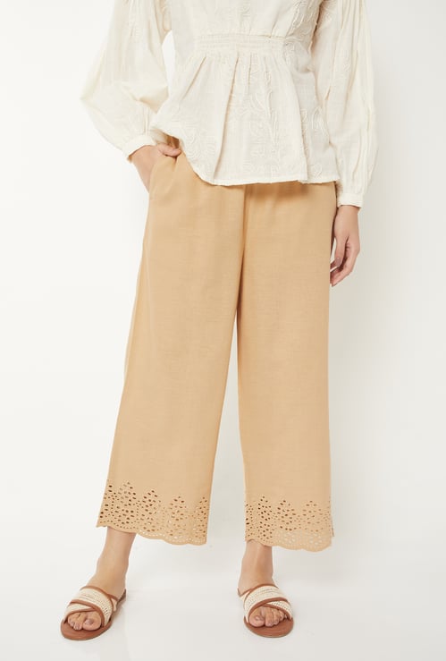 Women Schiffili Hem Palazzos