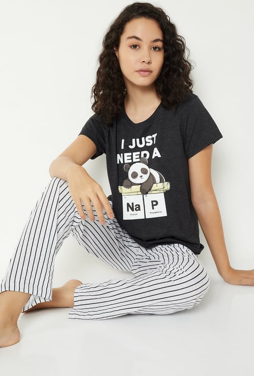 Women Printed PJ Set