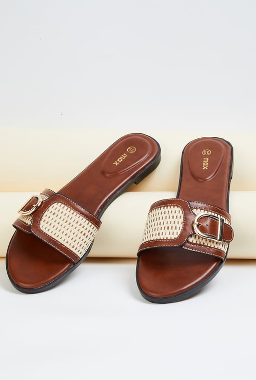 Women Woven Design Flats