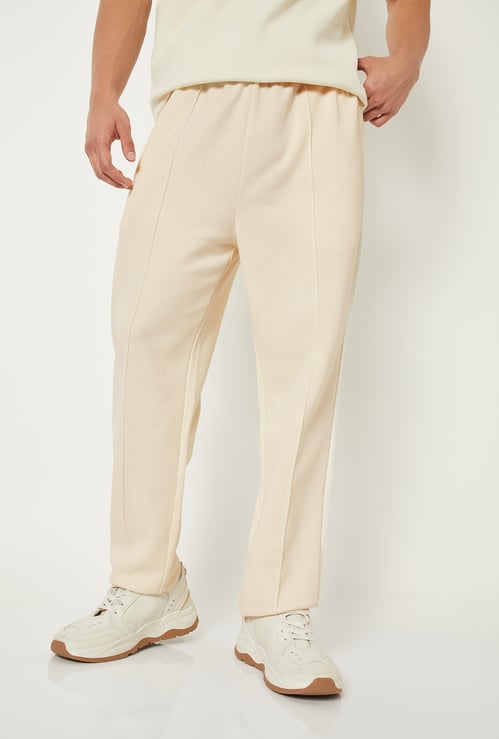 Men Pintuck Athleisure Track Pants