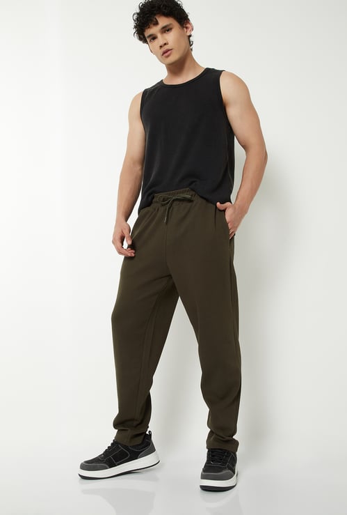 Men Solid Athleisure Track Pants
