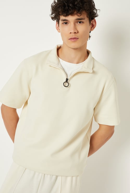 Men Knitted Athleisure T-shirt