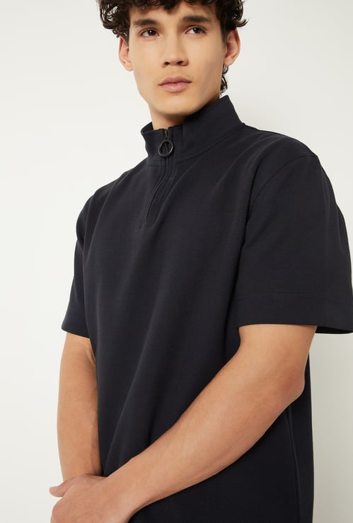 Men Knitted Athleisure T-shirt