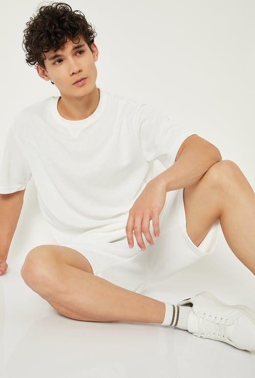 Men Textured Sports T-shirt