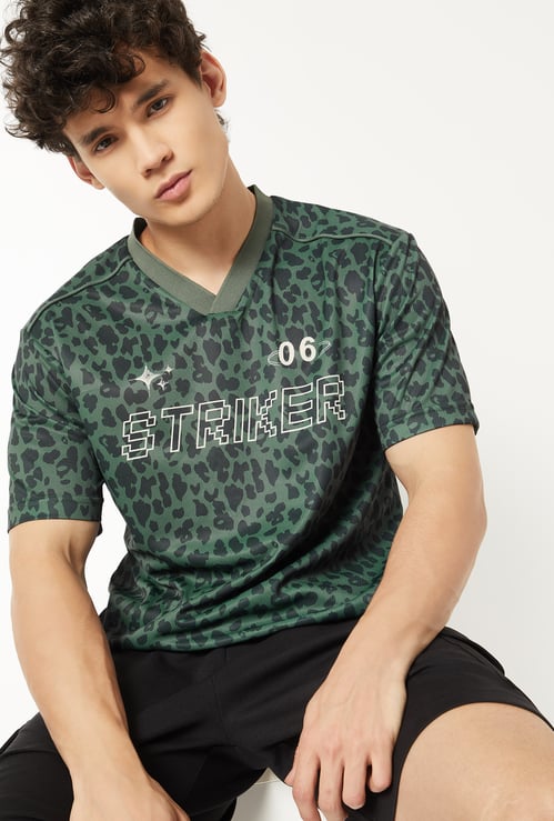 Men Printed Sports T-shirt