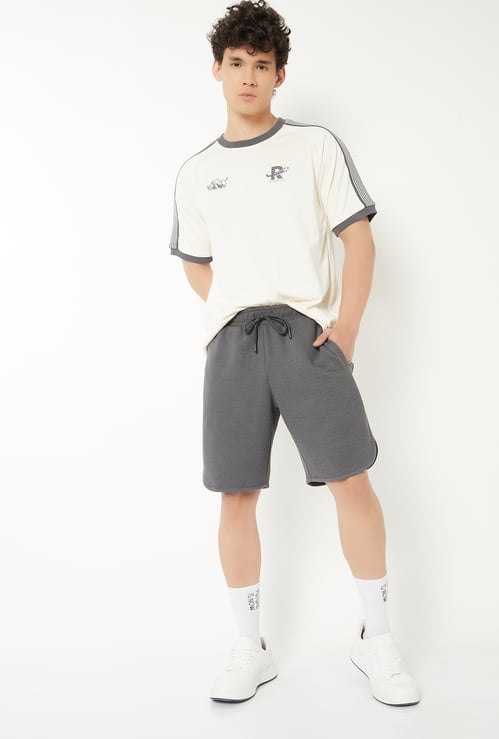 Men Textured Sports Shorts - Pack of 2