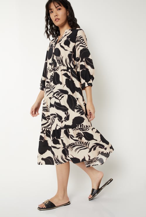 Women Printed Tiered Dress