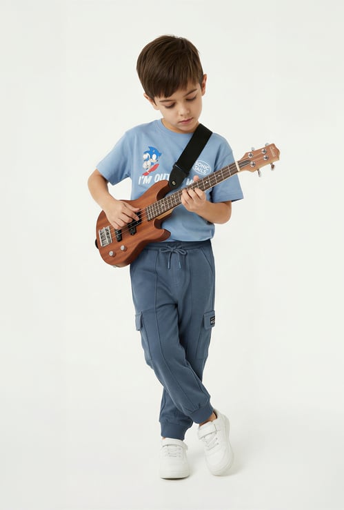 Boys Panelled Cargo Joggers