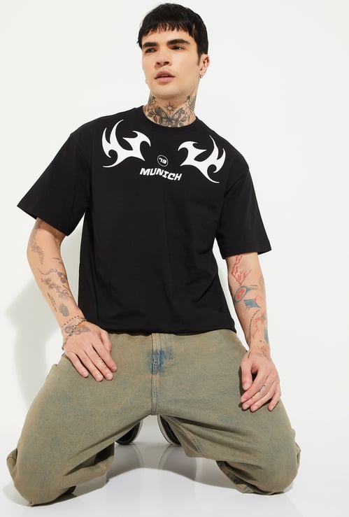 URB_N Men Printed Oversized T-shirt