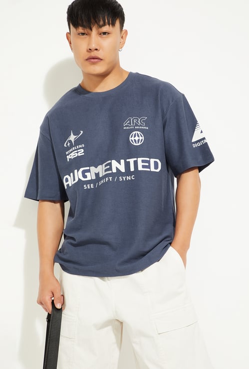 URB_N Men Printed Oversized T-shirt