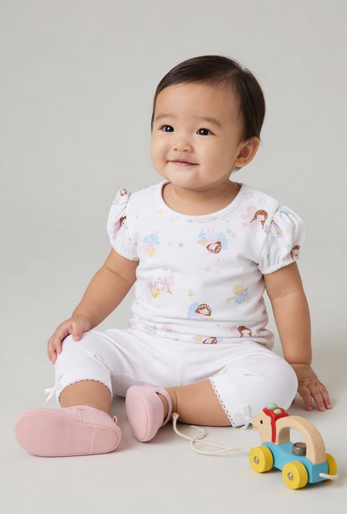 Girls Printed Top - Pack of 2