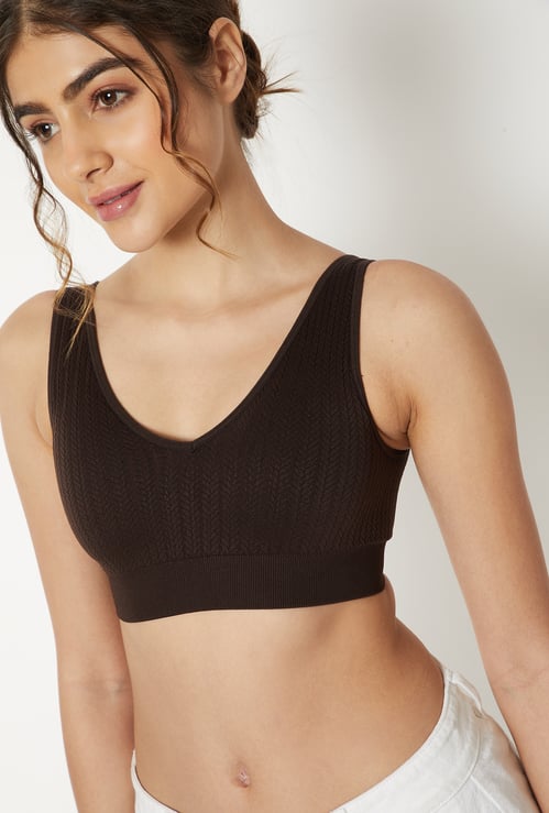 Women Knit Sports Bra