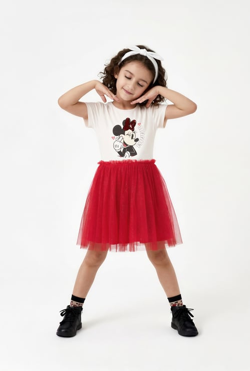Girls Minnie Sequins Tulle Dress
