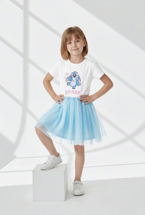 Girls Lilo & Stitch Sequins Dress