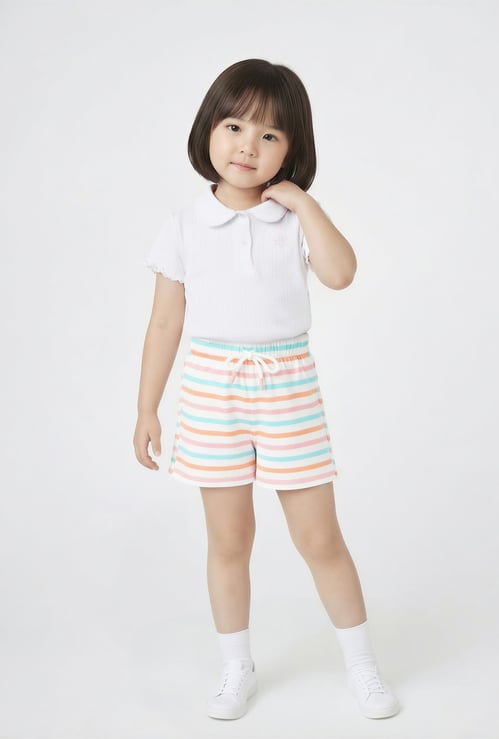 Girls Striped Shorts