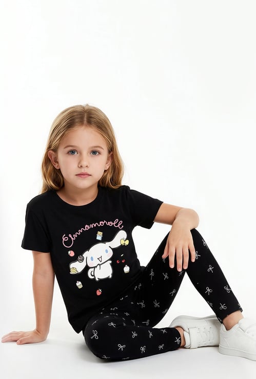 Girls Cinnamoroll Printed T-shirt