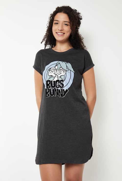 Women Bugs Bunny Print Chemise