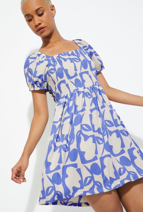ALAYA F X URB_N Women Printed Fit & Flare Dress