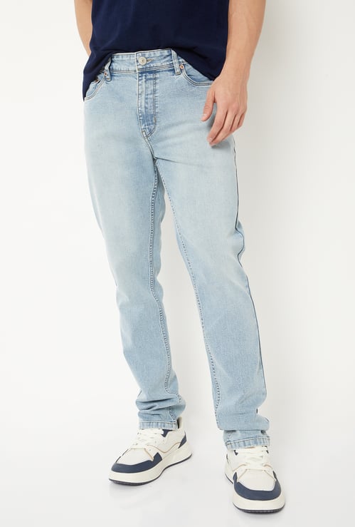 Men Washed Skinny Fit Jeans