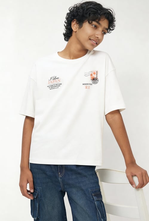 Boys Printed Oversized T-shirt