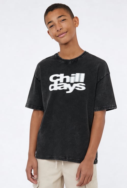 Boys Washed Oversized T-shirt