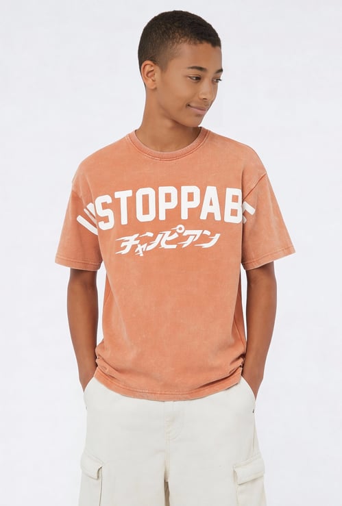 Boys Printed Oversized T-shirt